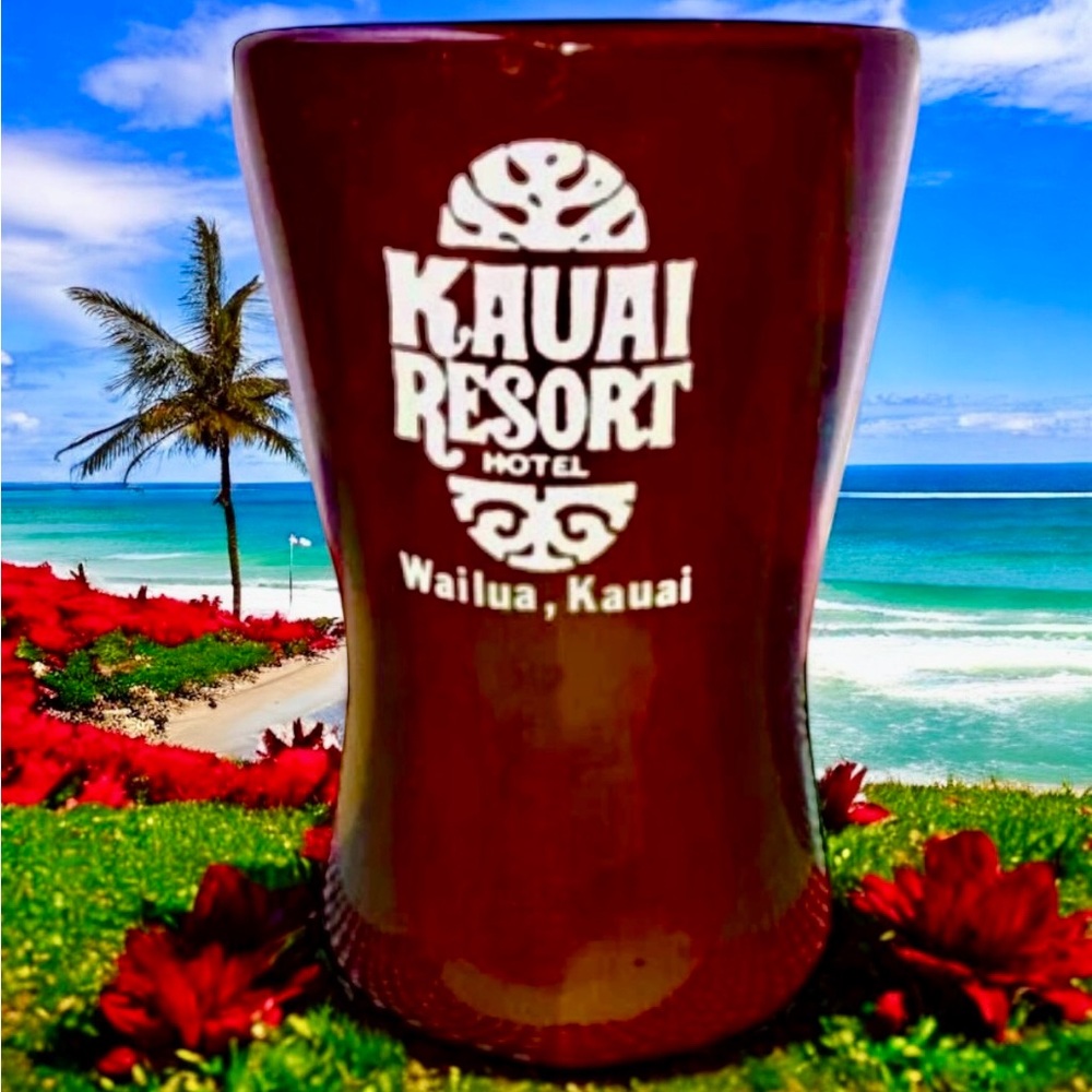 Tiki Mug Wailua Hawaii Kauai Resort Hotel by Daga